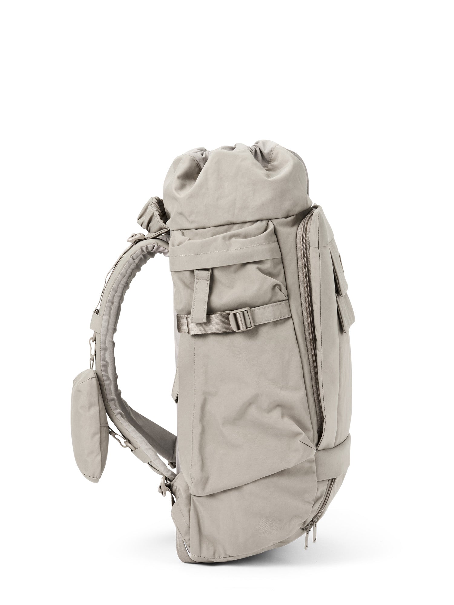 pinqponq-backpack-Blok-Medium-Crinkle-Taupe-side