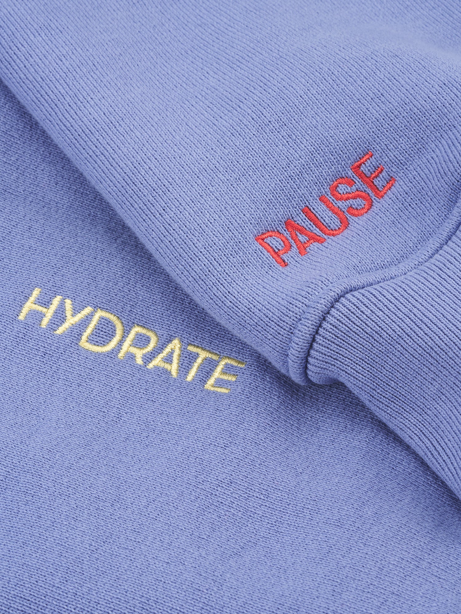 pinqponq-Hoodie-Unisex-Pool-Blue-closeup-detail