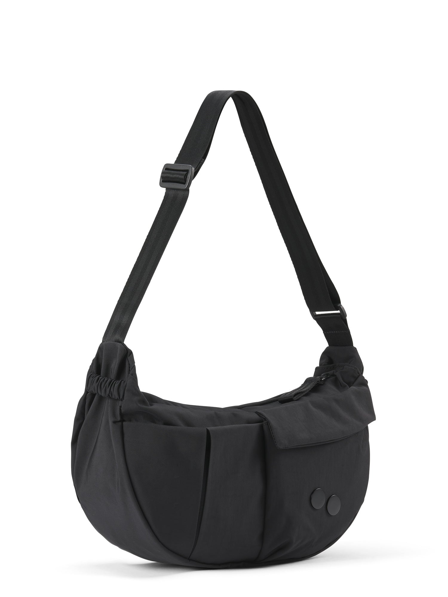 pinqponq-Krumm-Medium-Crinkle-Black-front