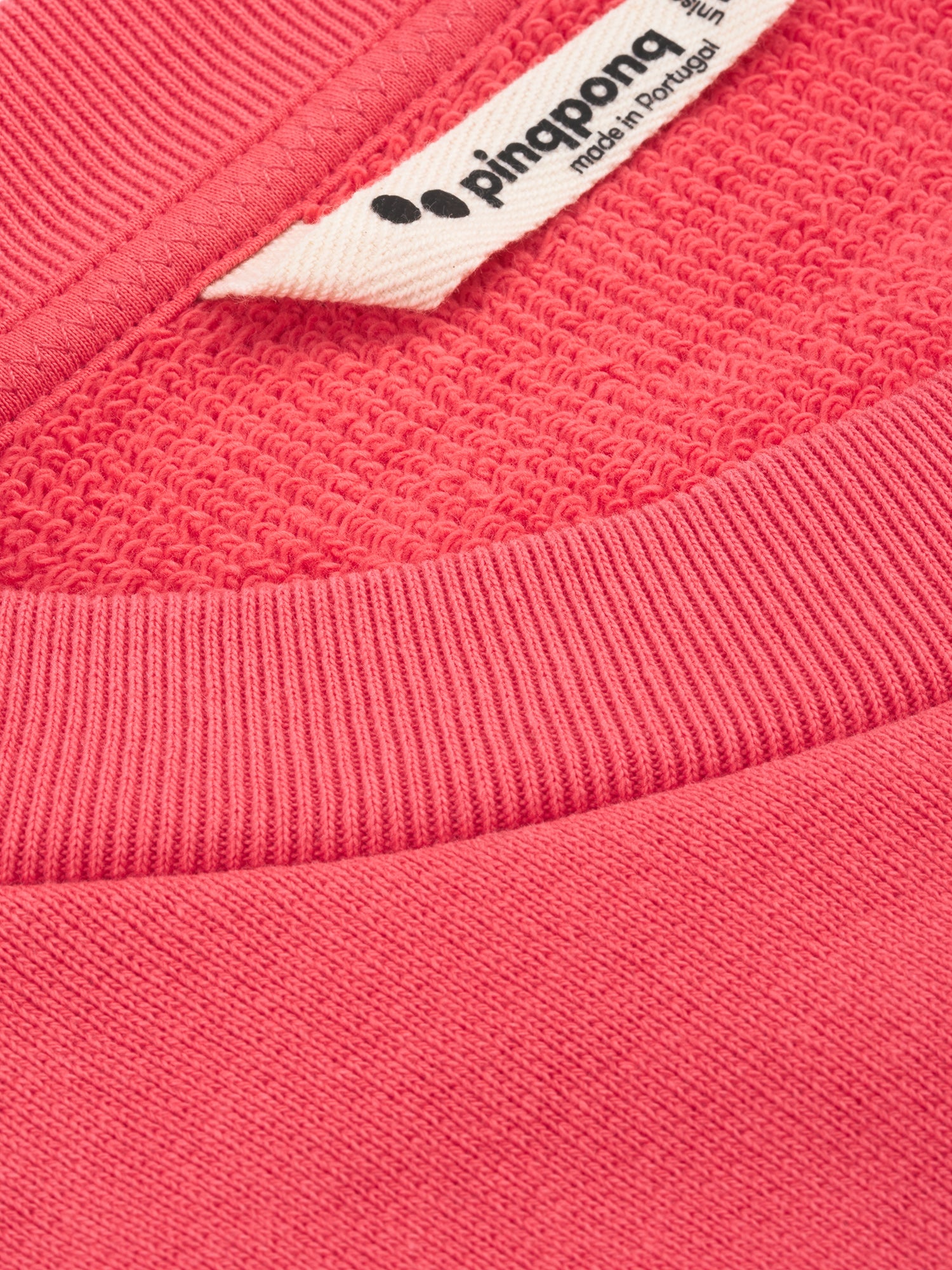 pinqponq-Sweatshirt-Unisex-Watermelon-Pink-closeup-detail