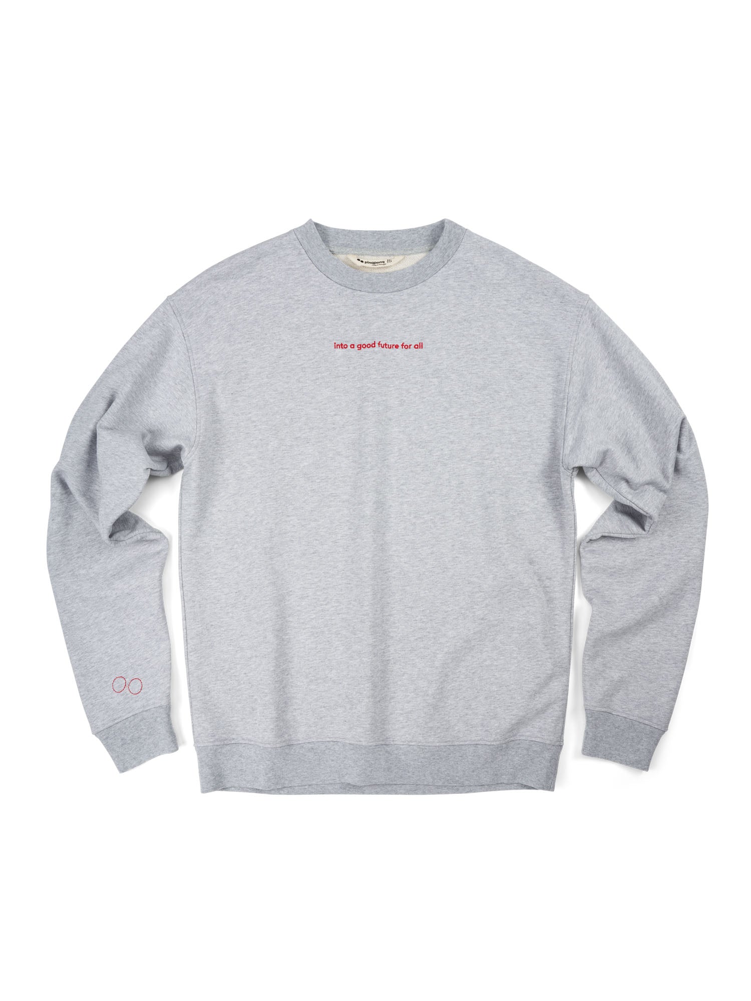 pinqponq-Sweatshirt-Unisex-Future-Grey-Melange-front
